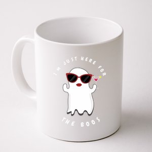 IM Just Here For The Boos Women Funny Halloween Ghost Coffee Mug