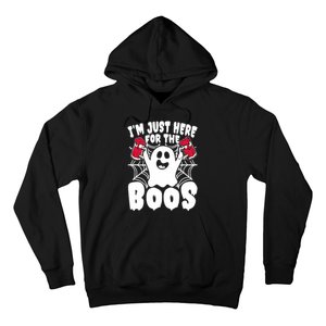 IM Just Here For The Boos Funny Halloween Hoodie