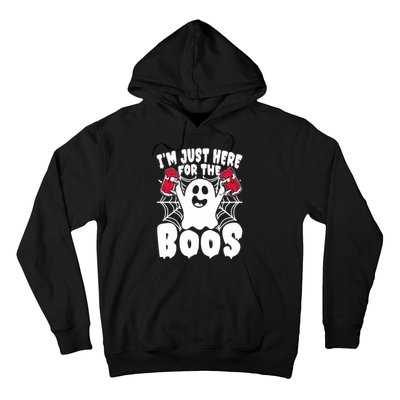 IM Just Here For The Boos Funny Halloween Hoodie