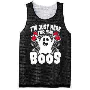 IM Just Here For The Boos Funny Halloween Mesh Reversible Basketball Jersey Tank