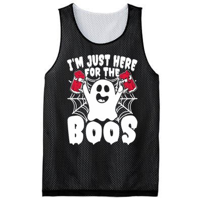 IM Just Here For The Boos Funny Halloween Mesh Reversible Basketball Jersey Tank