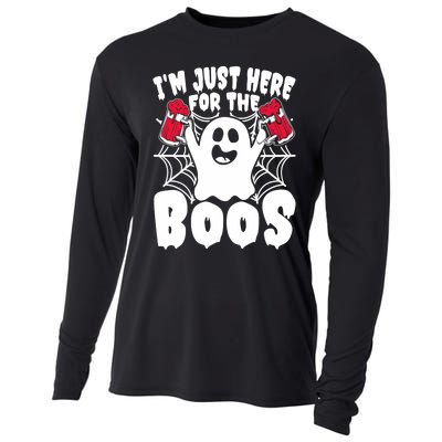 IM Just Here For The Boos Funny Halloween Cooling Performance Long Sleeve Crew