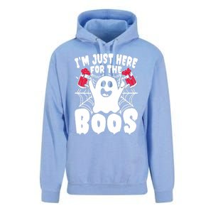 IM Just Here For The Boos Funny Halloween Unisex Surf Hoodie