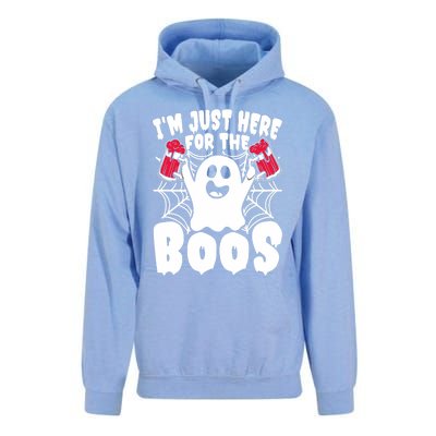 IM Just Here For The Boos Funny Halloween Unisex Surf Hoodie