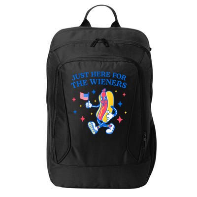 Im Just Here For The Wieners 4th Of July Shirts City Backpack
