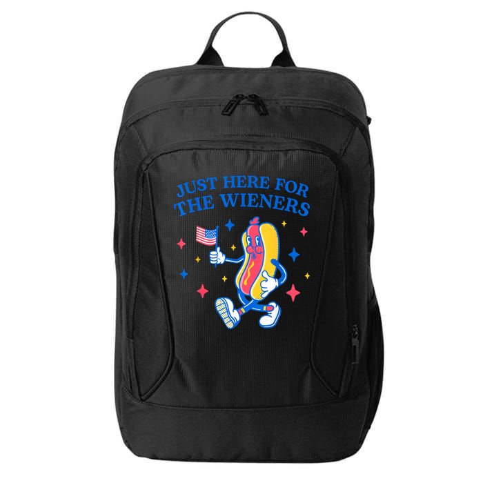 Im Just Here For The Wieners 4th Of July Shirts City Backpack