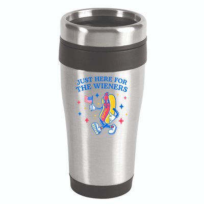 Im Just Here For The Wieners 4th Of July Shirts 16oz Travel Tumbler