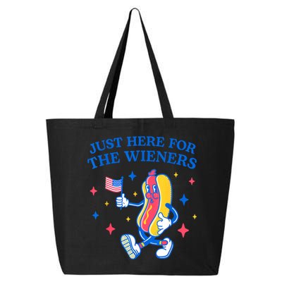 Im Just Here For The Wieners 4th Of July Shirts 25L Jumbo Tote