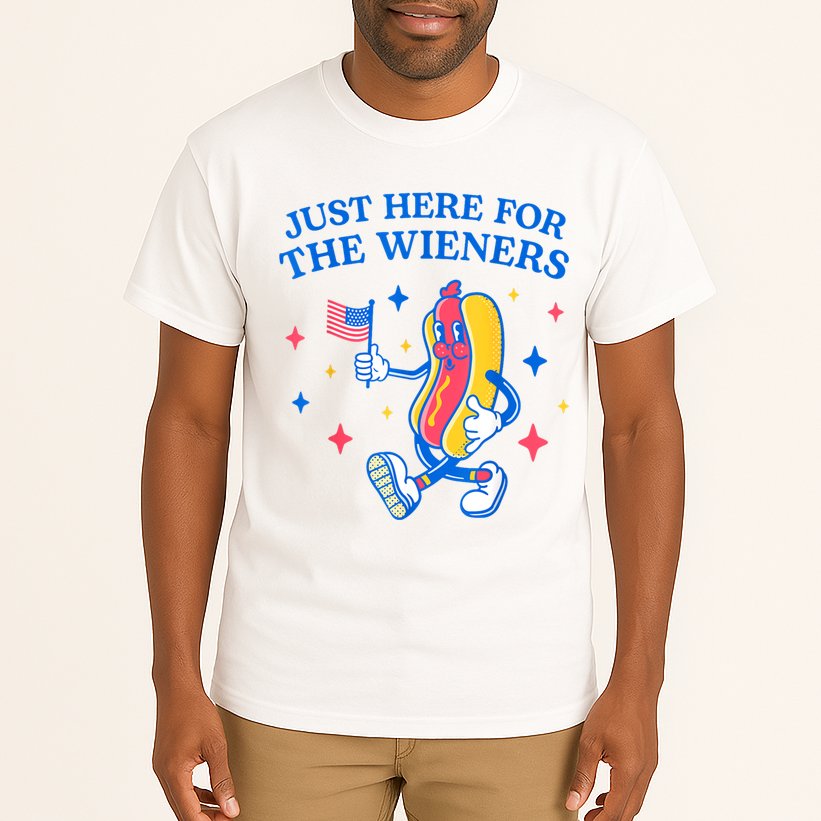Im Just Here For The Wieners 4th Of July Shirts Tall T-Shirt