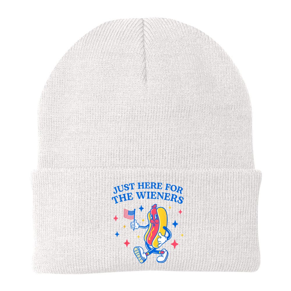 Im Just Here For The Wieners 4th Of July Shirts Beanie