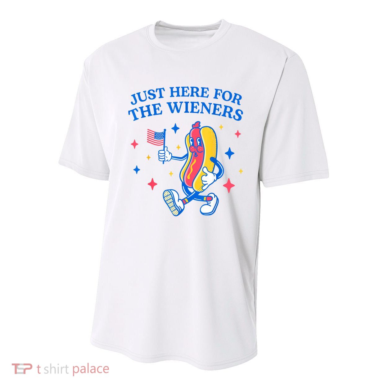 Im Just Here For The Wieners 4th Of July Shirts Youth Performance Sprint T-Shirt