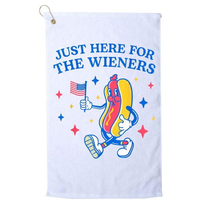 Im Just Here For The Wieners 4th Of July Shirts Golf Towel