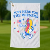 Im Just Here For The Wieners 4th Of July Shirts Golf Towel