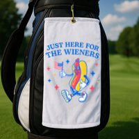 Im Just Here For The Wieners 4th Of July Shirts Golf Towel