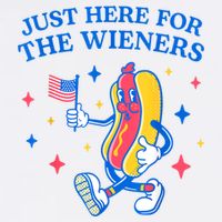Im Just Here For The Wieners 4th Of July Shirts Visor