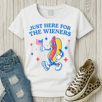 Im Just Here For The Wieners 4th Of July Shirts Womens T-Shirt