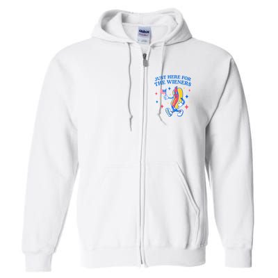 Im Just Here For The Wieners 4th Of July Shirts Full Zip Hoodie