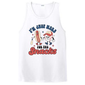 IM Just Here For The Snacks Baseball 4th Of July Hot Dog PosiCharge Competitor Tank