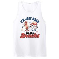 IM Just Here For The Snacks Baseball 4th Of July Hot Dog PosiCharge Competitor Tank