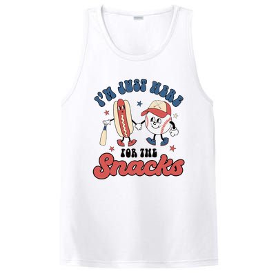 IM Just Here For The Snacks Baseball 4th Of July Hot Dog PosiCharge Competitor Tank