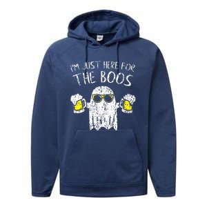 Im Just Here For The Boos Performance Fleece Hoodie