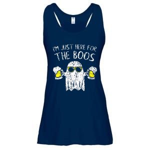 Im Just Here For The Boos Ladies Essential Flowy Tank