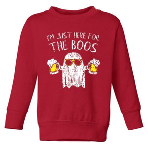 Im Just Here For The Boos Toddler Sweatshirt