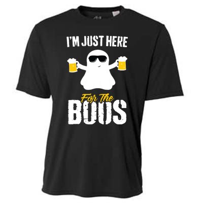 IM Just Here For The Boos Beer Funny Halloween Cooling Performance Crew T-Shirt