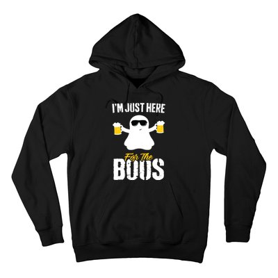 IM Just Here For The Boos Beer Funny Halloween Hoodie