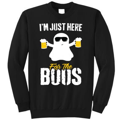 IM Just Here For The Boos Beer Funny Halloween Sweatshirt