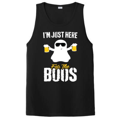 IM Just Here For The Boos Beer Funny Halloween PosiCharge Competitor Tank