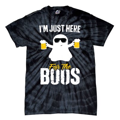 IM Just Here For The Boos Beer Funny Halloween Tie-Dye T-Shirt