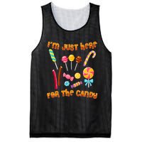 IM Just Here For The Candy Funny Halloween Costume Mesh Reversible Basketball Jersey Tank