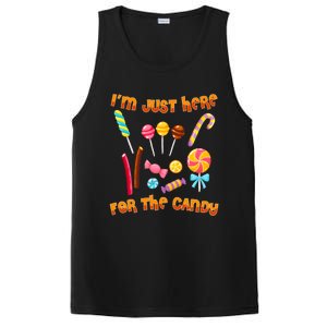 IM Just Here For The Candy Funny Halloween Costume PosiCharge Competitor Tank