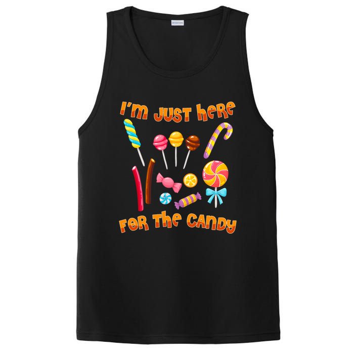 IM Just Here For The Candy Funny Halloween Costume PosiCharge Competitor Tank