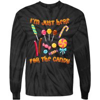 IM Just Here For The Candy Funny Halloween Costume Tie-Dye Long Sleeve Shirt