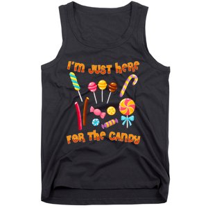 IM Just Here For The Candy Funny Halloween Costume Tank Top