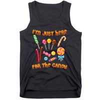 IM Just Here For The Candy Funny Halloween Costume Tank Top