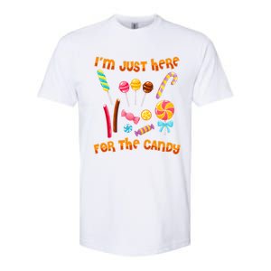 IM Just Here For The Candy Funny Halloween Costume Softstyle CVC T-Shirt