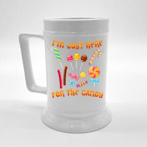 IM Just Here For The Candy Funny Halloween Costume Beer Stein