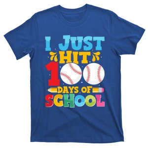 I Just Hit 100 Days Of School Baseball 100th Day Gift T-Shirt