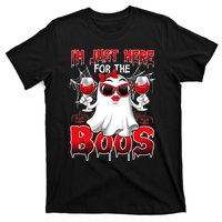 Im Just Here For The Boos Funny Ghost Halloween Costume T-Shirt