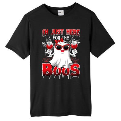 Im Just Here For The Boos Funny Ghost Halloween Costume Tall Fusion ChromaSoft Performance T-Shirt