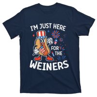 IM Just Here For The Weiners Funny Usa 4th Of July T-Shirt