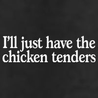 I'll Just Have The Chicken Tenders Funny 7 Panel Mesh Trucker Snapback Hat