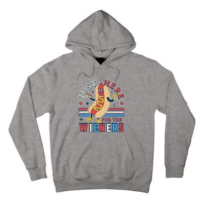 I'm Just Here for the Wieners 4th of July Hot Dog Funny Tall Hoodie