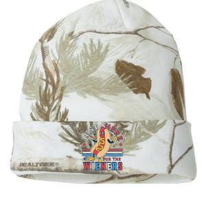 I'm Just Here for the Wieners 4th of July Hot Dog Funny Kati Licensed 12" Camo Beanie