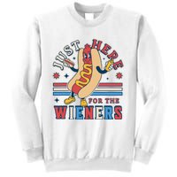 I'm Just Here for the Wieners 4th of July Hot Dog Funny Sweatshirt