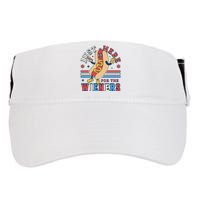 I'm Just Here for the Wieners 4th of July Hot Dog Funny Adult Drive Performance Visor