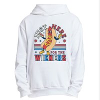 I'm Just Here for the Wieners 4th of July Hot Dog Funny Urban Pullover Hoodie